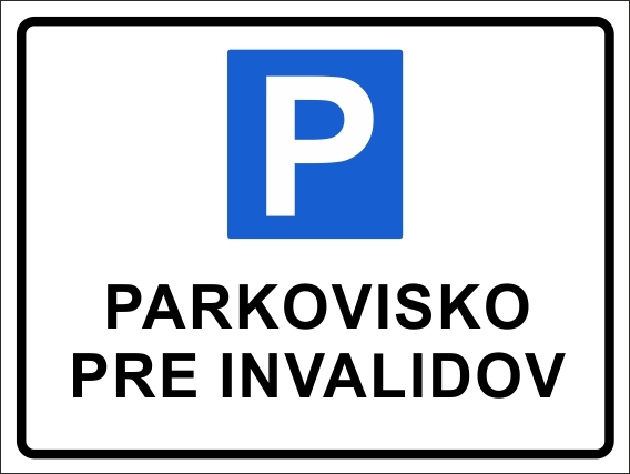 Parkovisko pre invalidov Parkovisko pre invalidov